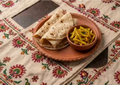 4 Phulka Roti With Aloo Bhujia