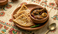 Bihari Chicken Curry With 3 Triangle Parathas