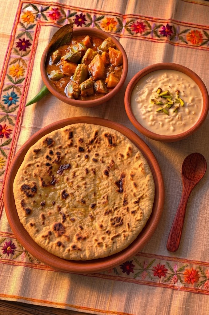 Dal Paratha With Parwal Ki Sabji & Kheer