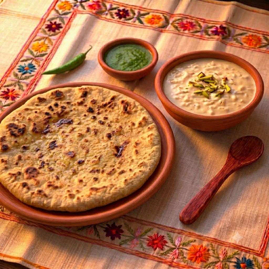 Dal Paratha With Kheer