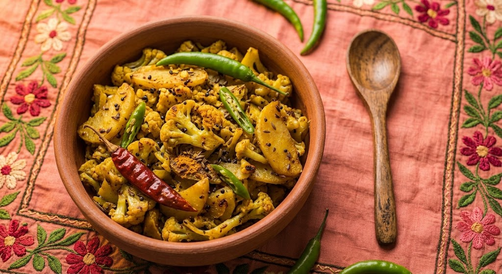 Gobhi Aloo Bhujia (dry Sabji)