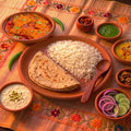Pahuna Besan Sabji Thali