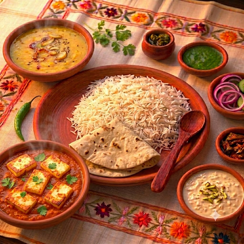 Pahuna Paneer Masala Thali